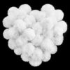 Gemscream 100 Pcs 3 Inch Large White Yarn Pom Poms for Crafts Acrylic Yarn Balls Fuzzy Pompoms for Christmas DIY Hats Handmade Arts Holiday Xmas Party Hanging Decorations