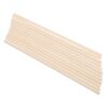 Generic 100pcs Wood Craft Sticks for Crafting and Group Activities, Sturdy Round Wooden Rods, Versatile Use Hand Craft Making Rods for DIY Projects and Model Building