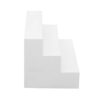 Generic 1:12 Dollhouse Miniature Stair for DIY Model Accessory, Cute White Doorstep Steps, Wood Material, Perfect for Villa Scenes (White Steps)