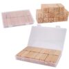 Generic 16Pcs Hand Carved Stamps Set for Clay Pottery Crafting Beautiful Beech Material 2x5cm