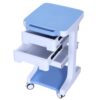Generic 3 Tier Beauty Salon Rolling Trolley with 2 Drawers 4 Wheels Mobile Storage Carts Max 110LBS Load Lab Ultrasound Carts for Hospital Clinic Beauty Salon SPA Office