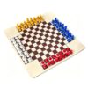 Generic 4 Player Chess Board Game, Non Slip Family Strategy Set for Adults Kids (Chess)