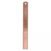 Generic 4x Small Metal Ruler Straight Ruler Drawing Measuring Tool Scale Copper Bookmark Engraved Multifunctional Suitable for Study Office Tasks Home