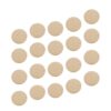 Generic 50 Pcs 36mm Round Wood Disc, Thick Solid Wooden Circles for DIY Painting and Craft Making, Beige Wood Pieces Suitable for Jewelry and Decorative Art Projects