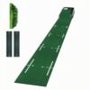 Generic Golf Practice Carpet Indoor Putting Mat Training Turf Surface with Ball Return and Backstop Alignment Markers Realistic Roll Nylon and Build Suitable