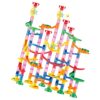 Generic Marble Run Building Blocks Colorful Maze Game Educational Construction Toy for Kids 133 Pcs Plastic 53.8 X 44.6cm