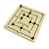 Generic Nine Mens Morris Board Game, Strategy Game for 2 Players with 24cm Wood Board, Family Night Entertainment (Chessboard with 3D Chess Pieces)