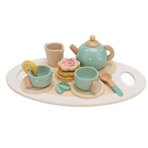 Generic Tea Party Set for Kids, Fun Wooden Toy for , Improve Communication Skills for Toddlers, 10 Pieces