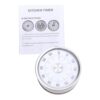 Generic Visual Kitchen Timer Magnetic Portable Mechanical Tool for Cooking Baking or Classroom Use Stainless Steel 6x6x3.5cm