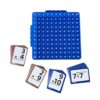 Genérico Math Flash Cards, Portable Educational Game with Multiplication Table, and Cards - for Boys and Girls, Group Family Tutoring, Home School, Travel and Air