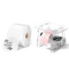Genuine 2” White Circle Thermal Labels 750 Labels & Label Holder for Roll & Fanfold Labels
