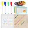 Geo Boards for Classroom - Wooden Geoboard for,Wooden Geoboards with Rubber Bands, Educational Toy Gift for Boys and Girls