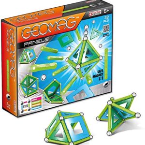 GEOMAG Magnetic Toys | Magnets for Kids | STEM-endorsed Educational Building Set for Creativity & Learning Fun | Swiss-made | Age 5+ PANELS 32-piece