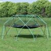 Geometric Dome Climber Play Center, 12ft Kids Climbing Dome with Hammock, Rust & UV Resistant Steel Frame Supports 1000 Lbs