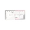 Geometry Drawing Template Measuring Tool Coordinate Reader and Protractors Topographical Map Scale Ruler Training