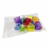 Geometry Shape Blocks 3D Educational Models with Visual Clear Structure Math Manipulative Variety Shapes Removable Lids Suitable for, 5CM, 12PCS OPP Bag