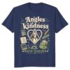 Geometry Teacher T-Shirt Angles Kindness Heart Classroom Tee