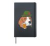 German Beagle Oktoberfest Bavarian Dog Lover Owner Men Women Hardcover Journal, Black