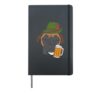 German Boxer Oktoberfest Bavarian Dog Lover Owner Men Women Hardcover Journal, Black