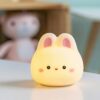 Gerrii Back to School Breathing Lamp for Classroom Bunny Soft Breathing Lamp Guided Visual Meditation Tool for Calm Down Corner Mindfulness Anxiety Relief Item for Relaxation Restful Sleep, Multicolor