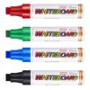 Gersoniel 4 Packs Extra Thick Dry Erase Markers Fine Point White Board Markers Dry Erase 12 mm Big Nib Erasable Pens for Glass, Window, Black Board, Mirror, Assorted Colors