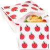 Gersoniel 500 Pcs Paper Sandwich Bags Sealable Food Storage Disposable Lunch Bags Family Recyclable Grease Resistant Paper Snack Burger Wrappers for Candies, Cookies, Goodies, Chocolates, Desserts