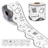 Gersoniel 69 ft Math Bulletin Board Borders Die-Cut Border Trim Roll Back to School Classroom Decorations for Teacher Blackboard Chalkboard Offices Home Walls
