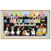 Gersoniel 70 Pcs Silly Goose Classroom Decor It's Back to School Bulletin Board Set Goose Bow Book Pencil Colorful DIY Paper Cutout for First Day of School Party Classroom Chalkboard Wall Decorations