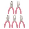 GETAJGHSD 5pcs Handheld Metal Single Hole Puncher for Paper Crafts and Card Making, Lightweight Precise Punching Tool with Plastic and Metal Construction, Suitable for Cards and Ribbon