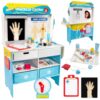 Get Well Doctor Wooden Activity Center- Kids Pretend Play Medical Playset