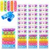 Geyee 144 Pcs Back to School Mini Highlighter Candy Pastel Highlighter for Kid Student 6 Colors Cute Chisel Tip Marker Pen for Candy Party Birthday Drawing Poster Diary Card School Office Supplies