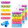 Geyee 24 Pcs Back to School Mini Highlighter Candy Pastel Highlighter for Kid Student 6 Colors Cute Chisel Tip Marker Pen for Candy Party Birthday Drawing Poster Diary Card School Office Supplies