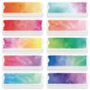 Geyee 40 Pack Magnetic Name Tags Classroom Large Magnetic Name Plates Farmhouse Rustic Name Tags for Teacher Student School Office Home Desk Bulletin Board Decor (Watercolor)