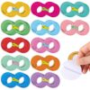 Geyee 48 Pcs Anxiety Sensory Stickers Breathing Stickers Calming Textured Breathing Strips Tactile Anti-Stress Tactile with Breath Exercise Anxiety Relief Items Finger Sensory Strips Adults(48 Pcs)