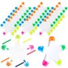 Geyee Back to School Gift Star Highlighters Bulk Highlighters Assorted Colors Creative Watercolor Cute Pens 5-in-1 Color Fluorescent Pens for Office Stationery School Supplies(Star,5 Colors,24)
