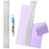 Geyee Metal Paper Tearing Ruler Deckle Edge Craft Ruler for Cutting Paper Stainless Steel 12 Inches Cut Tool Irregular Edges Measuring Tool with Water Pen for School Scrapbook