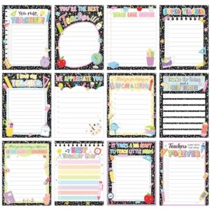 Geyoga 12 Pads Back to School Gifts Teacher Sticky Notes, 4 x 3 In