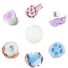 Gezan Shapeable Squishy Toys Stress Balls Stress Relief Sand Glutinous Balls Fidget Toys for Adults Anxiety Relief (Blue,Purple)