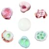 Gezan Shapeable Squishy Toys Stress Balls Stress Relief Sand Glutinous Balls Fidget Toys for Adults Anxiety Relief (Pink,Green)