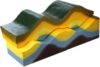 GFJYKDL Crustal Change Demonstrator Model, Geology 3D Plate Tectonics Model, Plate Structure and Surface Morphology Instrument Aid, for Geology Education and Science Teaching.