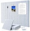 G Gamit 0.47" Thick Felt Pin Board 36"x24" Large Cork Board Alternative 6 Pack 11.81"x11.81"Felt Bulletin Board Wall Tiles Notice Board with 30 Pushpins for Home Office School(Fine-Silver Grey)