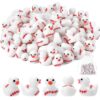 GGSTDDUP 70 Pcs Mini Resin Baseball Ducks,Miniature Baseball Duck Figurines Mini Resin Figurines for Kids Baby Shower DIY Cake Decoration Ornaments Crafts Moss Landscape