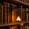 Ghost Bookshelf Lantern Library Mini Lamp Halloween Decor