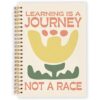 Ghueghe 70s Retro Floral Motivational Spiral Notebook Journal 5.5x8.3in