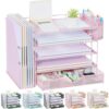 gianotter 5-Tier Desk Organizer with Drawers and File Holders