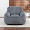 Giant Bean Bag Chair Sofa for Adults Teens, Comfy Corduroy Large Bean Bag Chairs with Armrests for Bedroom Living Room, Adult BeanBag Lazy Sofa Couch Chairs with Filler Included