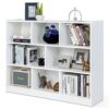 Giantex 8 Cube Bookcase, Freestanding 3-Tier Open Bookshelf, White