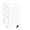 Giant Magnetic Lined Paper Whiteboard, Magnetic Notebook Lined Paper for Classroom Whiteboard Reusable Chart Dry Erase Papers for Teacher 22" X 28"/16" X 24" for Teaching, Writing Practice