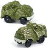 GIAT Dinosaur Track Car Accessories - Birthday Gifts for 3 4 5 6 7 Year Old Boys - 2 Pack LED Light Up Car Toy for Kids Ages 3-5 5-7, Compatible with Most Tracks