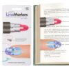 Gifts for Readers & Writers Linemarker Bookmark, 2 Pack Magnetic Bookmarks, Includes Line Finder Slit for Line Tracking, Small & Cute Stationery, Book Page Holder, Reading Accessories, Lips & Nails